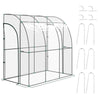 DodiOnline 214cm x 118cm Walk-In Lean To Greenhouse, with Accessories