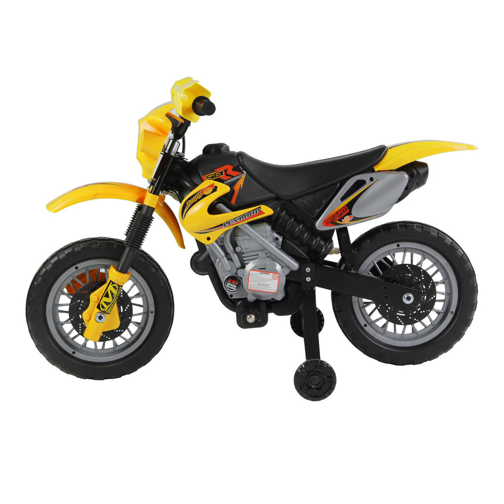 DodiOnline Electric Motorcycle for Kids Ride on Toys-Yellow