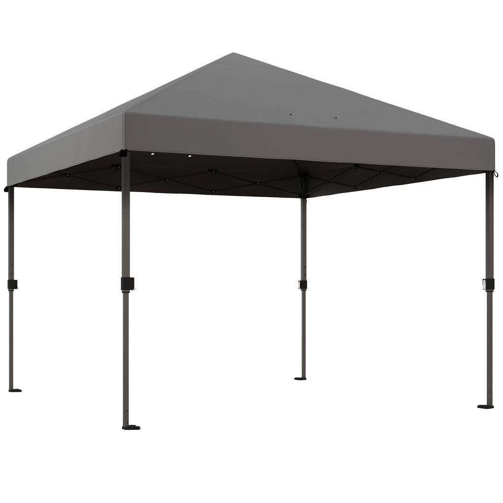 DodiOnline 3 x 3m Pop-Up Gazebo, with Accessories - Grey
