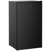 DodiOnline 91 Litre Freestanding Under Counter Fridge Freezer, Small Fridge with Chiller Box, Adjustable Thermostat, 47.5cm Wide, Black