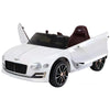 DodiOnline Kids Electric Car Kids Ride on Toys W/ LED Lights-White