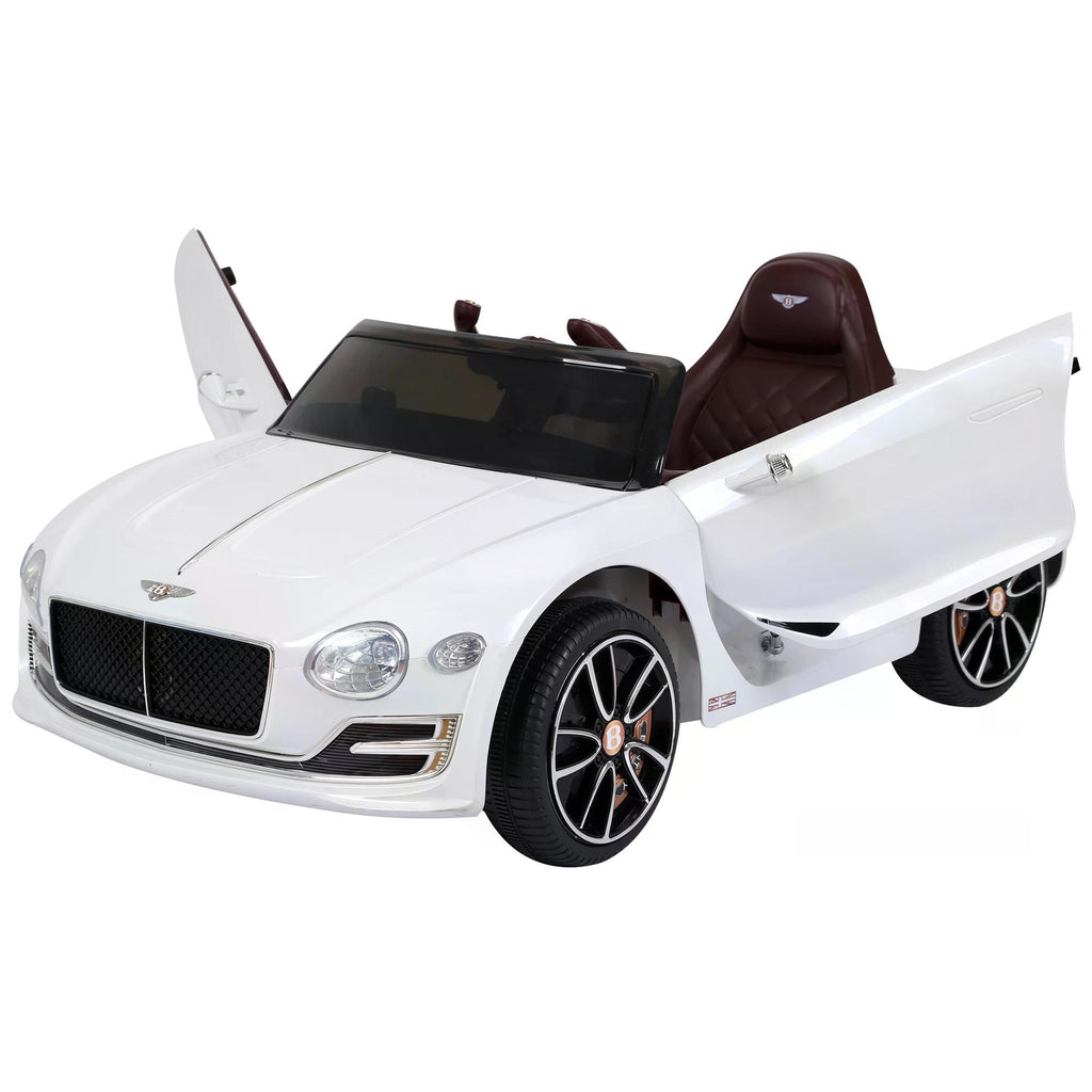 DodiOnline Kids Electric Car Kids Ride on Toys W/ LED Lights-White