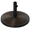 DodiOnline 13kg Garden Parasol Base Holder, Cement Outdoor Market Umbrella Stand, Fits 35mm/38mm/48mm Poles, Black