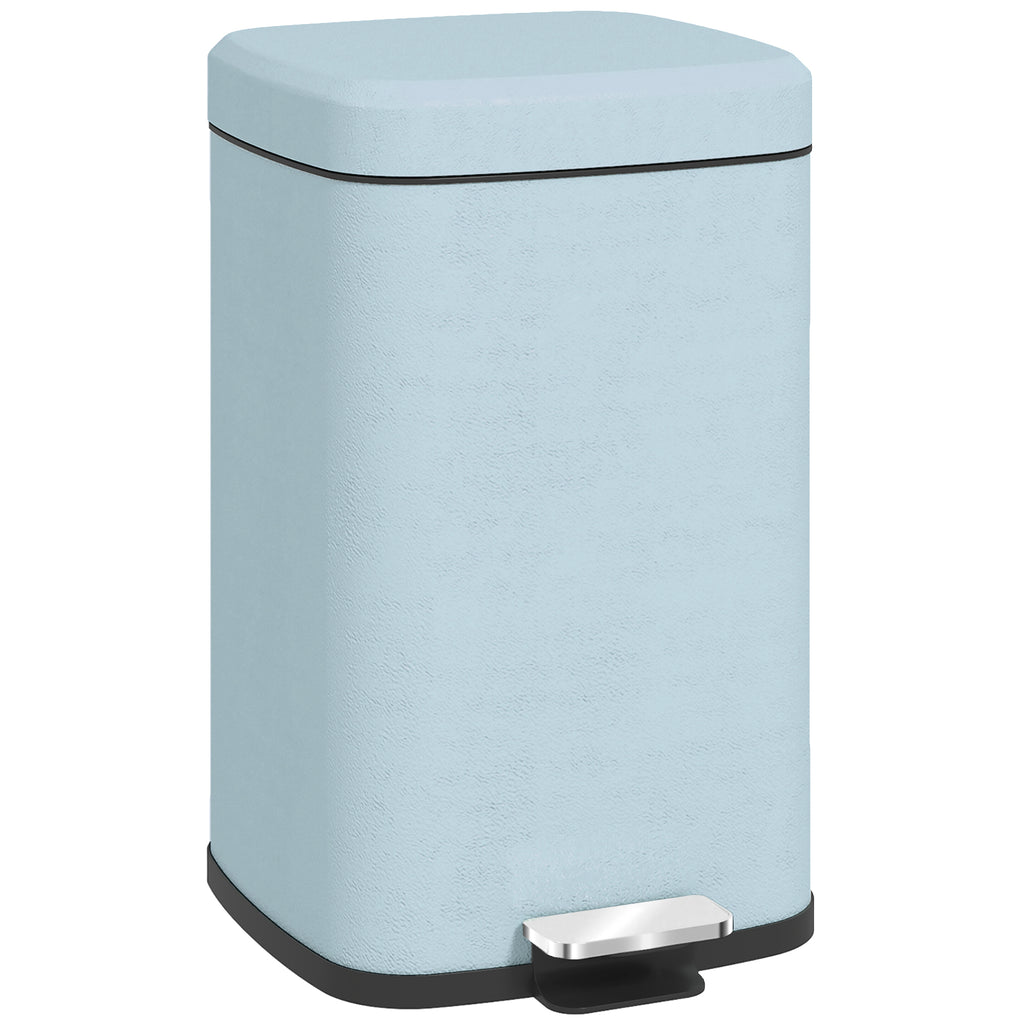DodiOnline 20L Modern Boxy Metal Home Kitchen Bin - Light Green