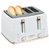 DodiOnline Four-Slice Honeycomb Toaster - White