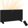 DodiOnline 2000W Electric Convector Heater, Freestanding or Wall Mounted, Space Heater with Adjustable Thermostat, Timer, Black