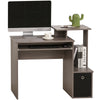 DodiOnline Computer Desk with Sliding Keyboard Tray Storage Drawer Shelf Home Office Workstation Grey