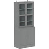 DodiOnline Double Storage Display Cabinet - Grey