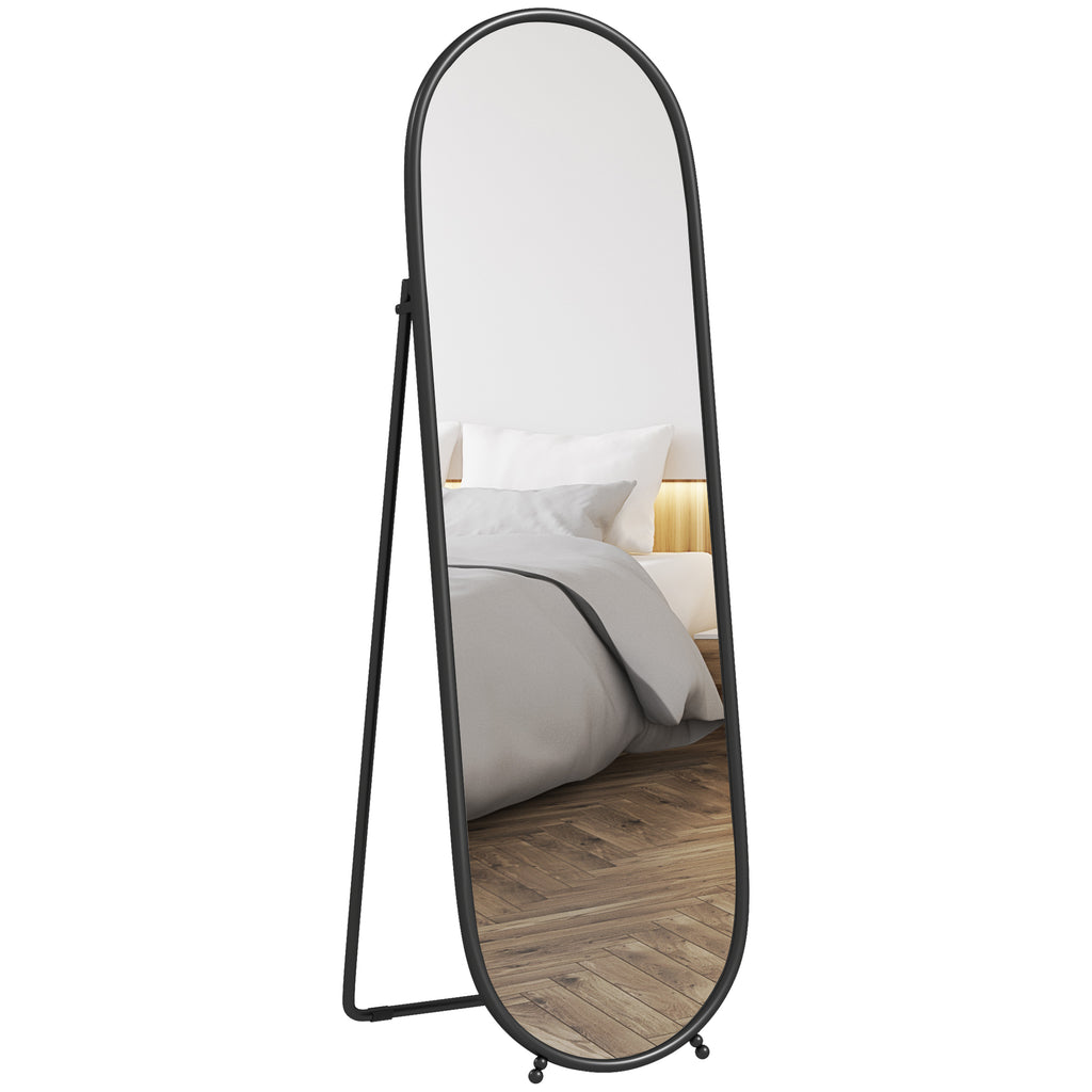 DodiOnline Two-Way Curved Full Length Mirror - Black