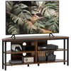 DodiOnline Industrial-Style Corner TV Unit - Black/Brown