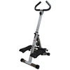 DodiOnline Stepper w/ Handle Hand Grip Workout Fitness Machine For Fitness Aerobic Exercise Home Gym Grey