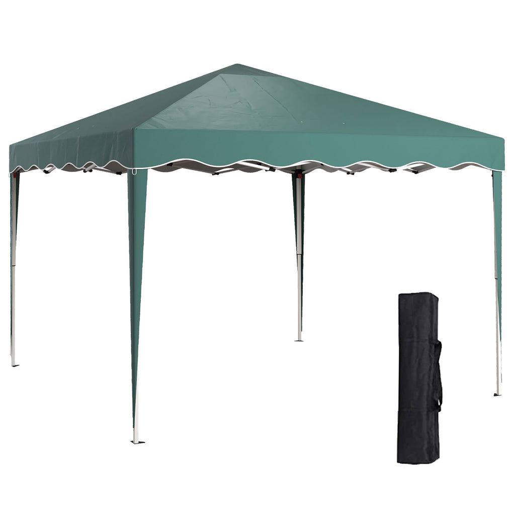 DodiOnline 3 x 3cm Adjustable Height Pop-Up Gazebo, with Bag - Green