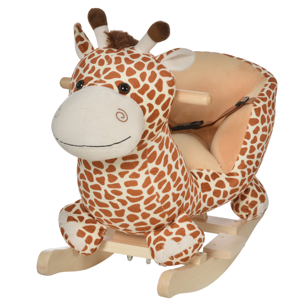 DodiOnline Children Kids Rocking Horse Toys Giraffe Seat Belt Toddlers Baby Toy Gift