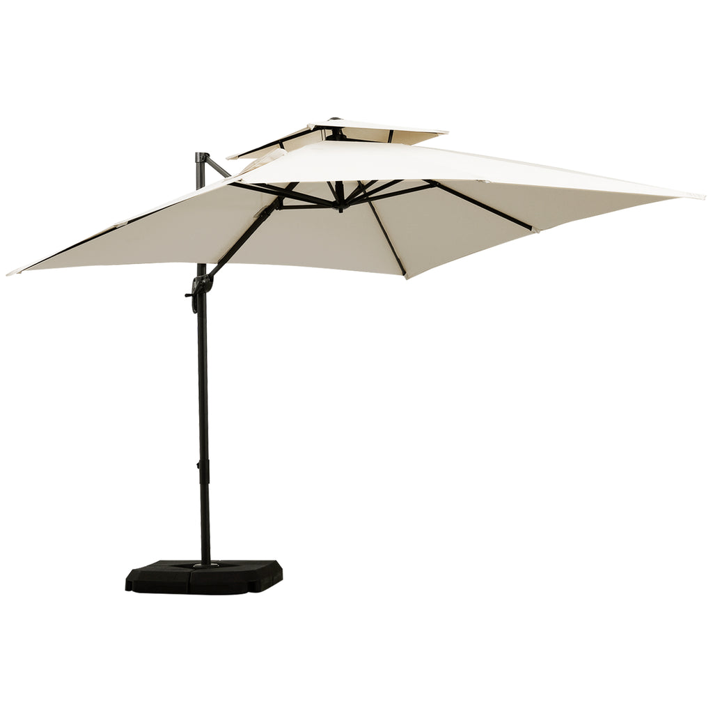 DodiOnline Steel Frame Outdoor Roma Cantilever Umbrella