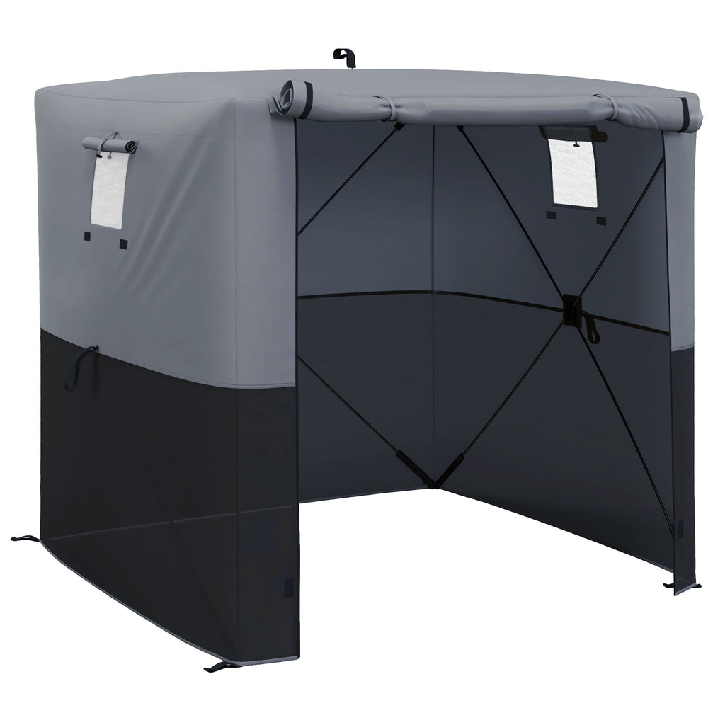 DodiOnline 2 x 2m Pop-Up Gazebo, with Accessories - Black