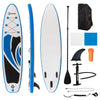 DodiOnline 10.6' x 32" x 6" Inflatable Stand Up Paddle Board, Non-Slip & Ultra-Light Deck with ISUP Accessories, Adj Paddle, Pump, Backpack Bag, and Three Bottom Fins, for Youth Adults Beginner