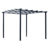 DodiOnline 3 x 3 Meter Metal Pergola Garden Gazebo Grape Trellis for Climbing Plants Outdoor Sun Shelter Arbours