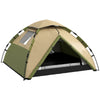 DodiOnline Two-Man One Room Camping Tent, with Accessories - Dark Green