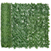 DodiOnline 1-Piece Artificial Leaf Hedge Screen Privacy Fence Panel for Garden Outdoor Indoor Decor, Dark Green, 3M x 1M