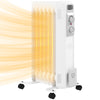 DodiOnline 1.5kW Nine Fin Oil-Filled Radiator - White