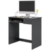 DodiOnline Compact Computer Desk with Keyboard Tray and Drawer, Study Desk, Writing Desk for Home Office, Grey