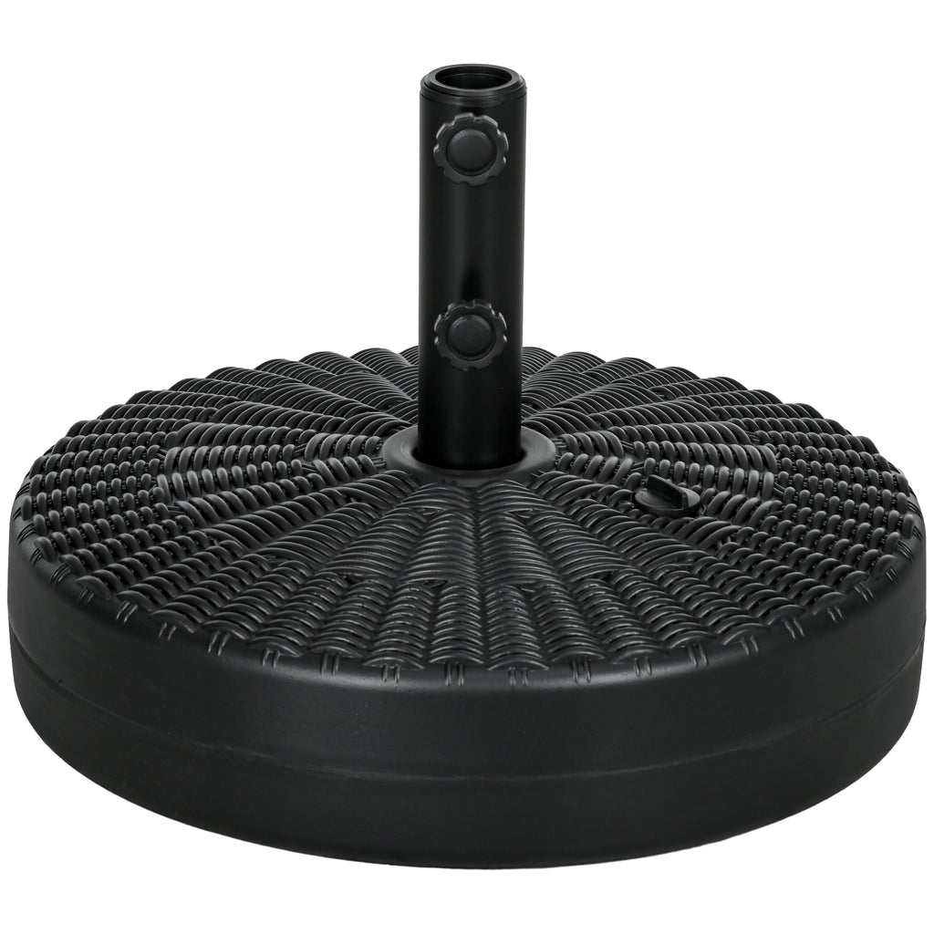 DodiOnline 29kg Water/Sand Filled Rattan-Effect Parasol Base