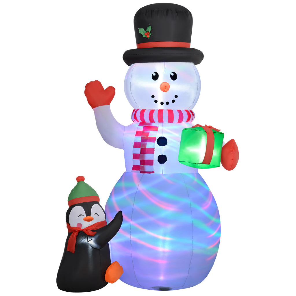 DodiOnline 8ft Inflatable Christmas Snowman, with Accessories