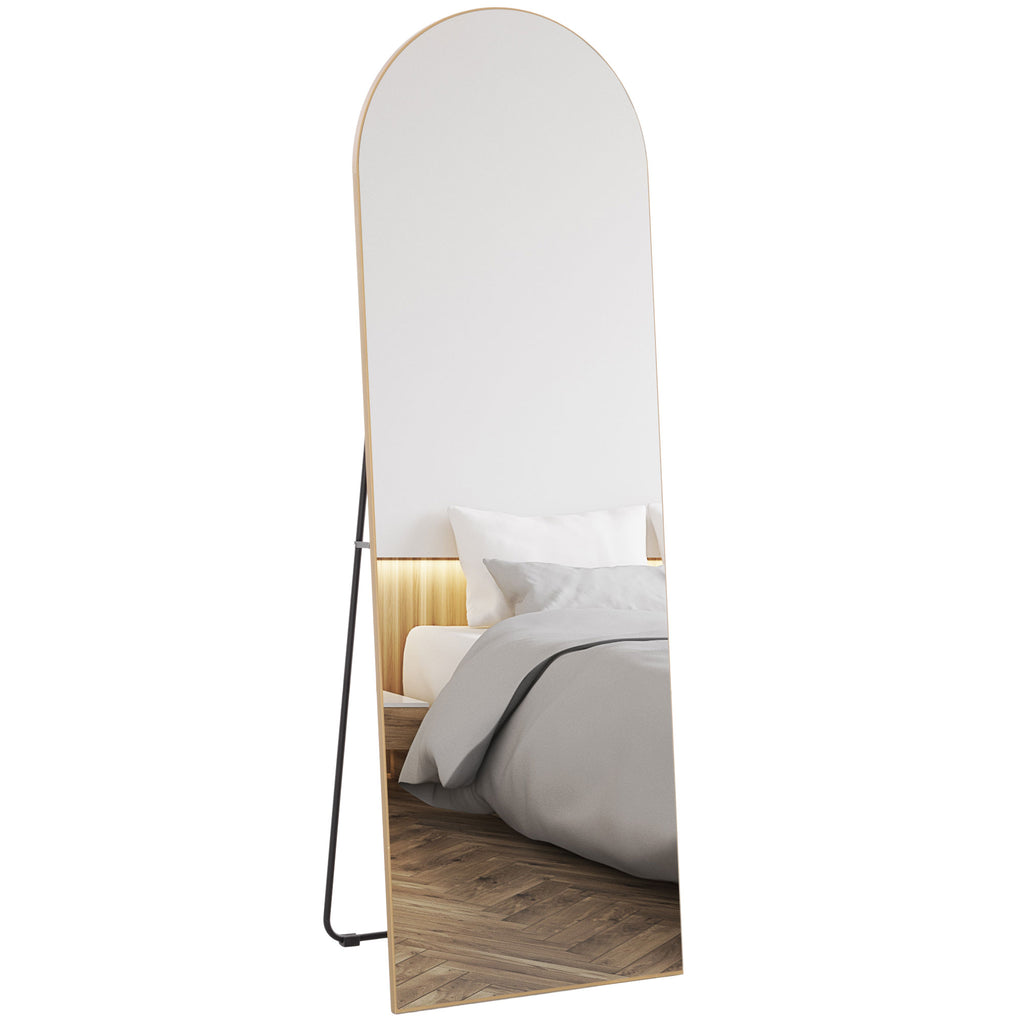 DodiOnline 150cm Arched Full Length Mirror - Gold Tone