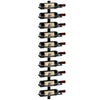 DodiOnline 10-Tier Wall Mount Wine Rack, Steel Wall Wine Rack for 10 Wine Bottles, Wall Wine Display Rack for Kitchen, Dining Room, Home Bar, Black