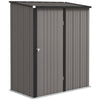 DodiOnline 5.3 x 3.1ft Corrugated Steel Garden Shed - Light Grey