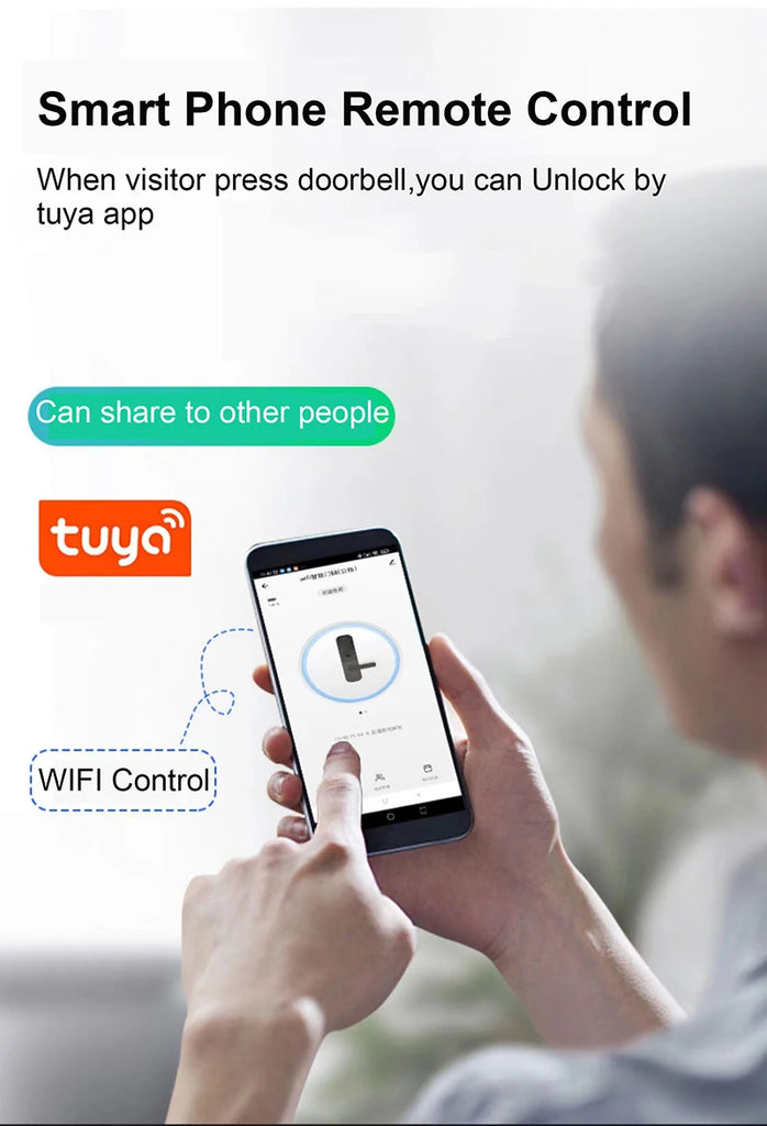 3D Face Recognition Smart Lock Infrared Sensor Tuya APP WIFI Biometric Electronic Fingerprint Unlock Glass Door Lock Office Door