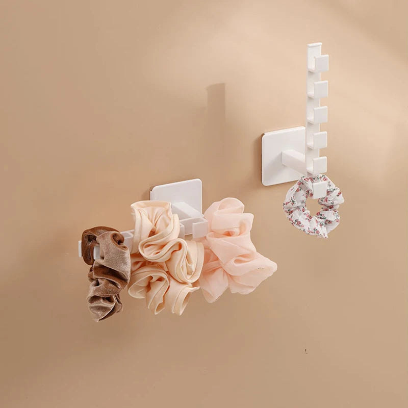 Houseeker 6 Hooks Hat Holder L Shaped Baseball Cap Storage Rack Wall Mount Hat Belt Organizer Hooks