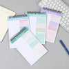 52 Sheets Undated To Do List Notebook Spiral Notepad Daily Planning Hourly Scheduling Notebook School Supplies Stationery