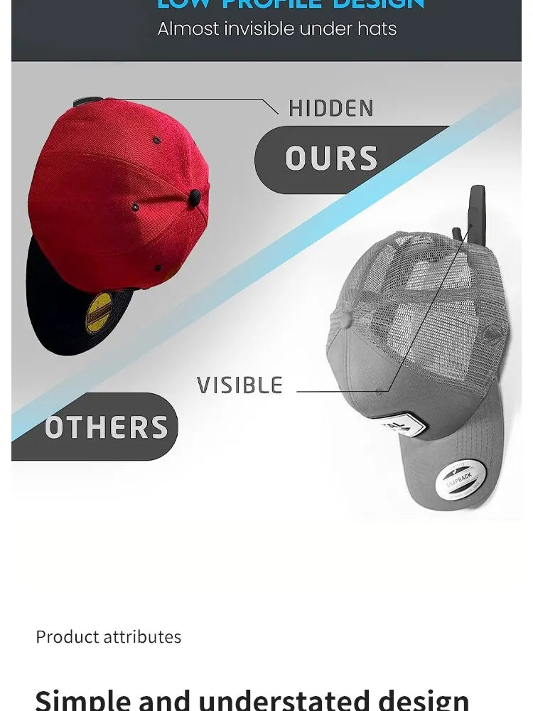 5 10pcs New Baseball Hat Hook Hat Sticking Hook Traceless Hook Black Minimalist Design Hat Rack Simple Earphone Necklace Storage