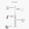 Electric Toothbrush 5-gear Mode USB Charging 4 colors IPX7 Waterproof Ultrasonic Rechargeable Soft Hair Toothbrush Adult Classic