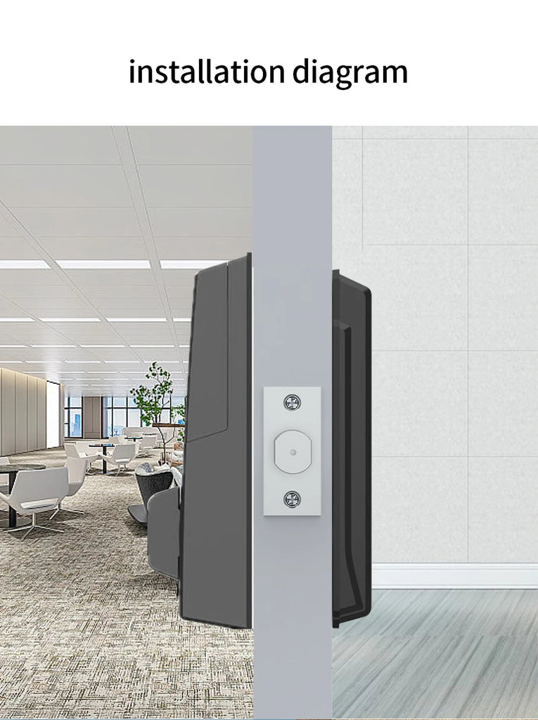 Tuya WiFi Smart Deadbolt Fingerprint Door Lock Electronic Keyless Entry Front Lock Digital Keypad Home Office AutoLock Dead Bolt