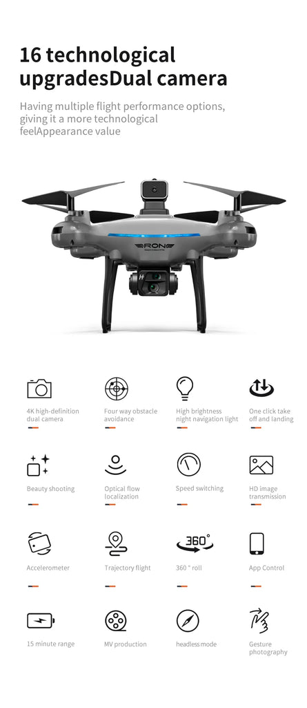 Xiaomi KY102 Drone 8K Aerial HD Professional Beauty filters Dual Camera Brushless Motor Obstacle Avoidance Optical Flow Drone