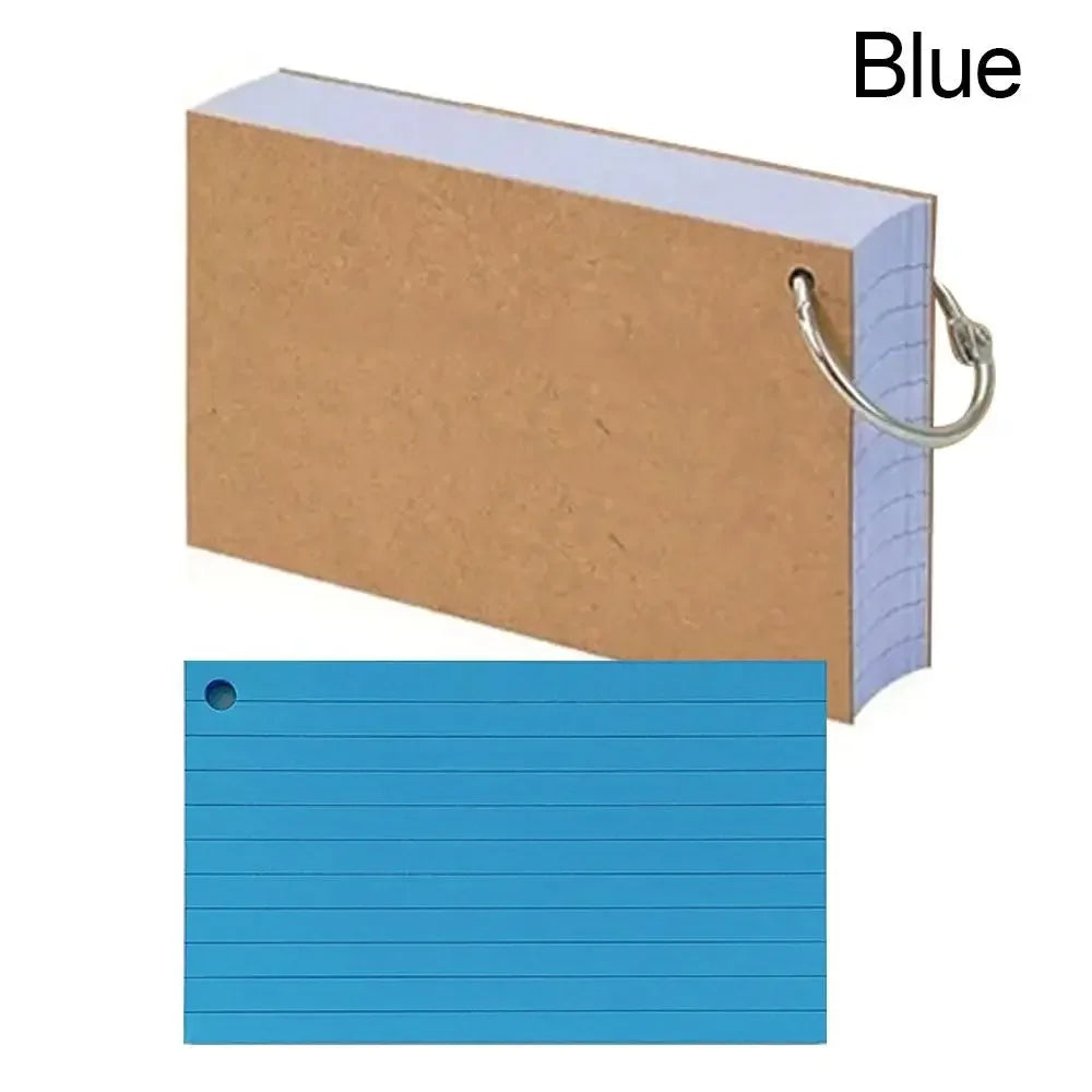 Multifunctional DIY Index Cards Horizontal Line Binder Index Sticker Colorful Loof-leaf Notepad Students