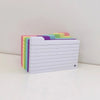 Multifunctional DIY Index Cards Horizontal Line Binder Index Sticker Colorful Loof-leaf Notepad Students