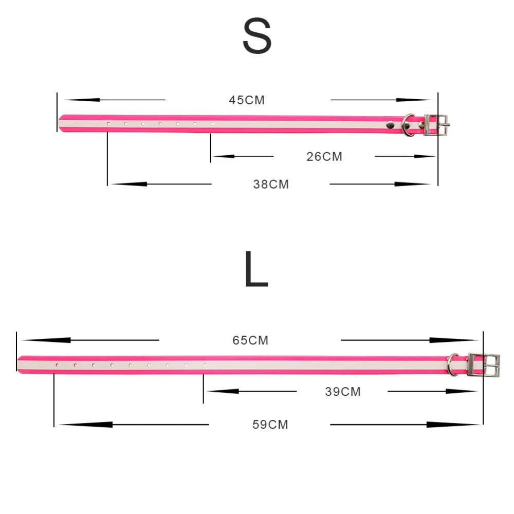 New Fashion Pet Dog Collar High Quality TPU + Nylon Waterproof Deodorant Resistant Dirt Easy Clean Collars 7 Colors Pet Supplies