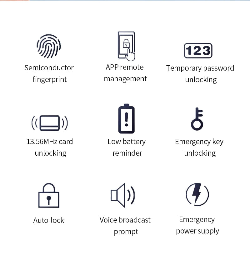 Smart Deadbolt Lock Tuya APP Wifi Keyless IC Card Fingerprint Keypad Digital Remote Unlock Dead Bolt Cylinder door Lock For Home