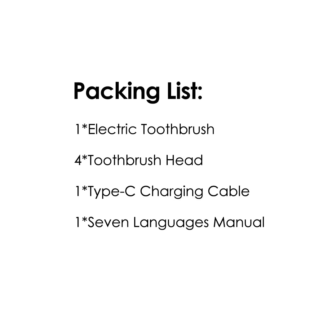 Electric Rotating Toothbrush 5 Modes Cleaning Teeth Brush Waterproof Rotary Electric Toothbrush With Timer with 8 Soft BrushHead