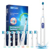 Electric Rotating Toothbrush 5 Modes Cleaning Teeth Brush Waterproof Rotary Electric Toothbrush With Timer with 8 Soft BrushHead