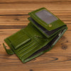 Retro anti-theft leather men's wallet male clip purse wallet casual style short purse cowhide retro luxury business card holder