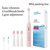 Electric Toothbrush 5-gear Mode USB Charging 4 colors IPX7 Waterproof Ultrasonic Rechargeable Soft Hair Toothbrush Adult Classic