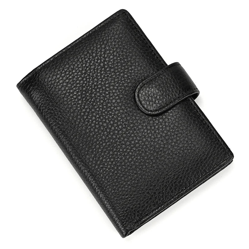 Retro anti-theft leather men's wallet male clip purse wallet casual style short purse cowhide retro luxury business card holder