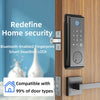Wifi Tuya Tamper Proof Fingerprint Smart Lock for Keyless Entry Keypad Deadbolt Lock for Front Door Physical Key Remote Unlock