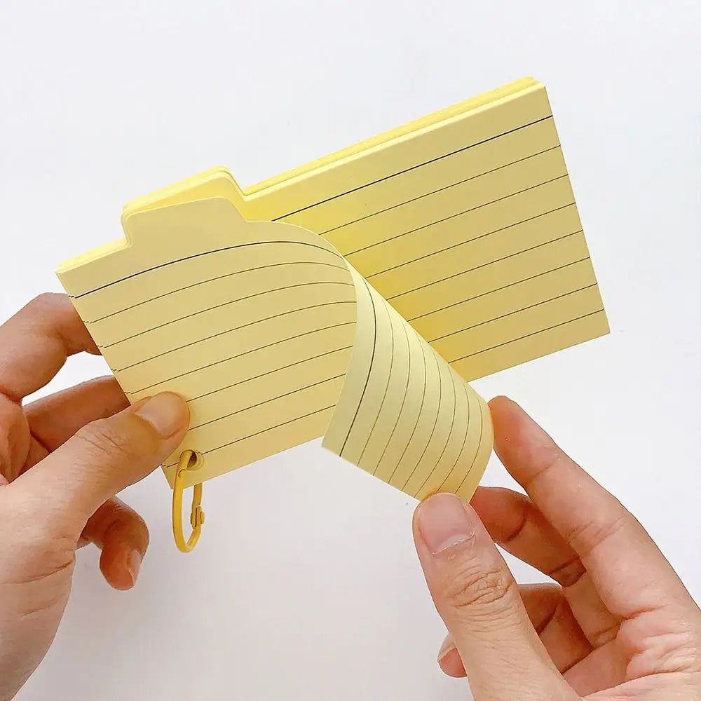 Multifunctional DIY Index Cards Horizontal Line Binder Index Sticker Colorful Loof-leaf Notepad Students