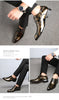 Men's plus size pointed British men's formal single shoes, business leather shoes