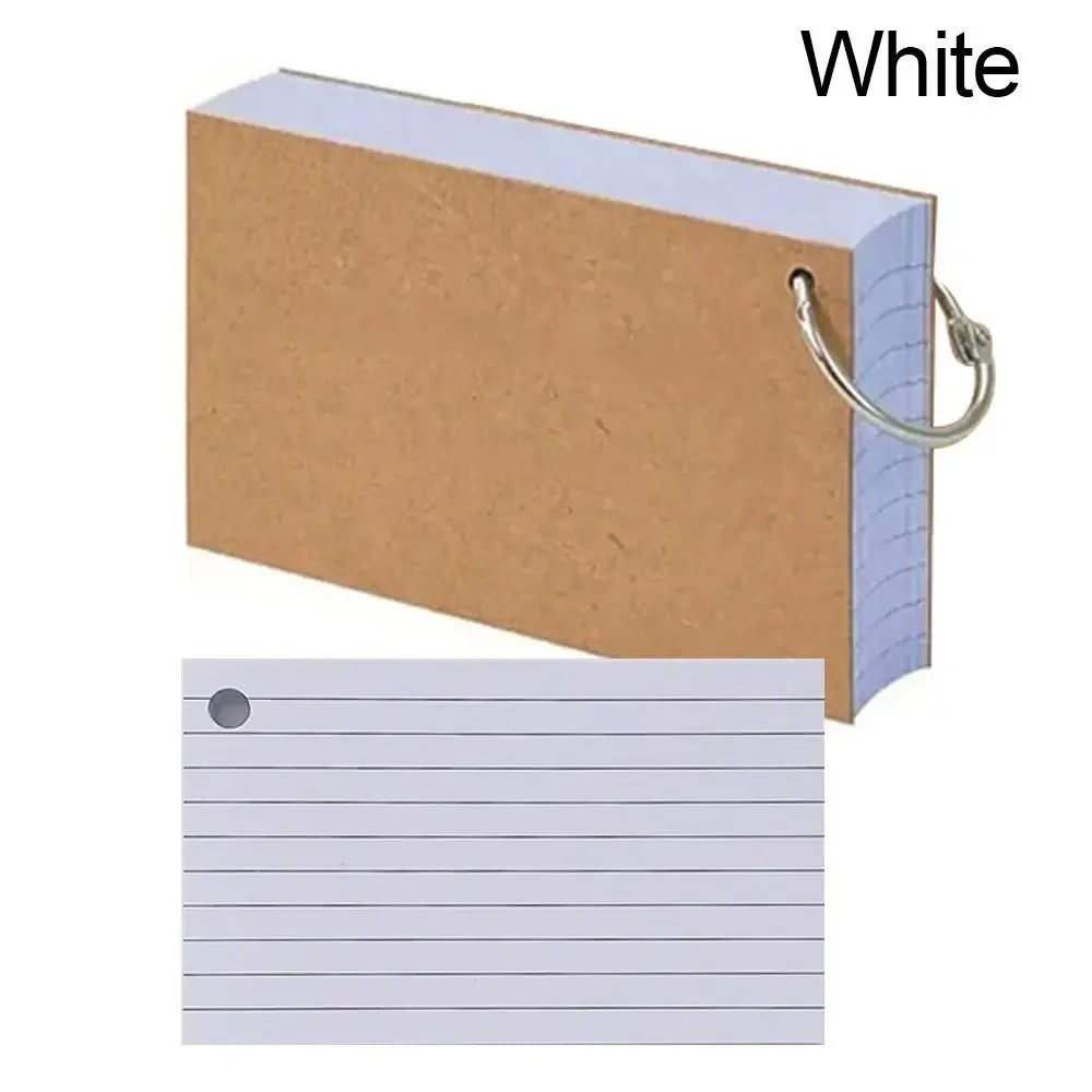 Multifunctional DIY Index Cards Horizontal Line Binder Index Sticker Colorful Loof-leaf Notepad Students